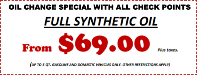 Full Synthetic Oil Special